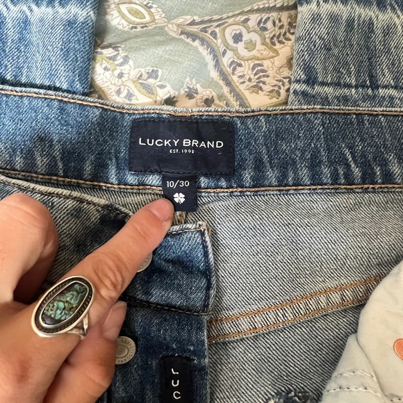 Lucky Brand 90s Loose High Rise Crop Jeans Size 10/30 - Picture 6 of 12